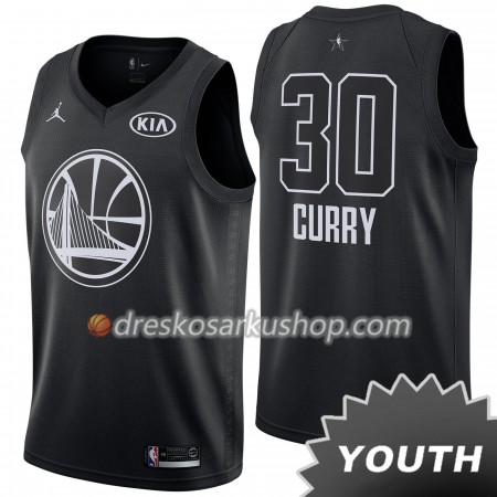 Dječji NBA Dres Golden State Warriors Stephen Curry 30 2018 All-Star Jordan Brand Crna Swingman